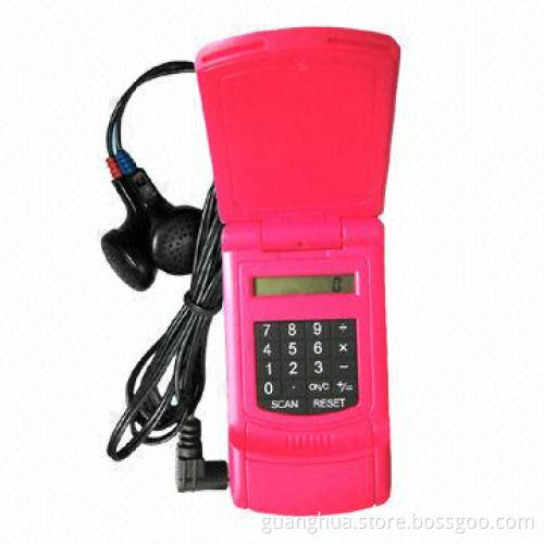 FM Radio with Eight Digit Calculator Function and Large Space for Advertisement